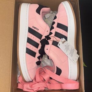 Adidas Campus Pink and Black Sneakers